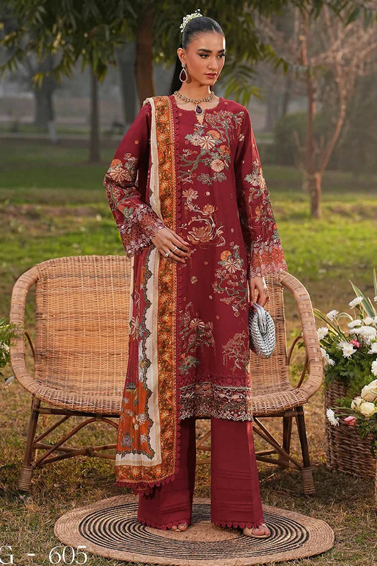 Ramsha - Ghazal Luxury Lawn Collection Vol 6 - G-605 - Unstitched