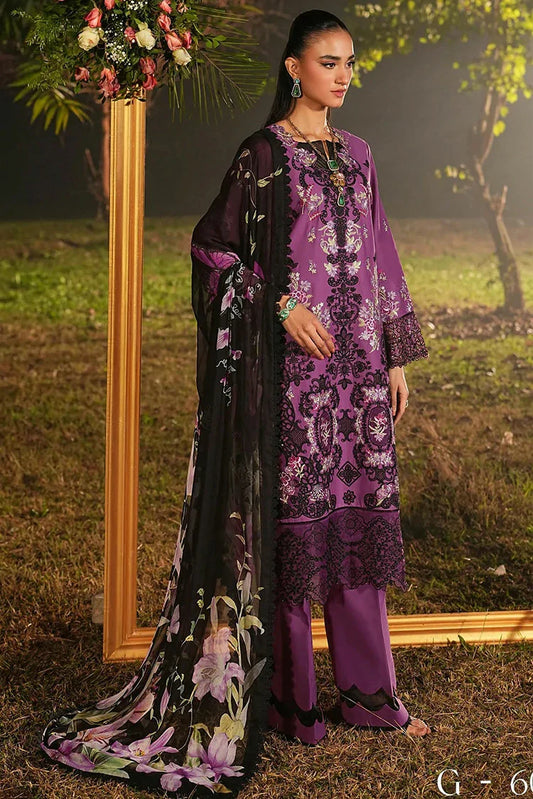 Ramsha - Ghazal Luxury Lawn Collection Vol 6 - G-607 - Unstitched