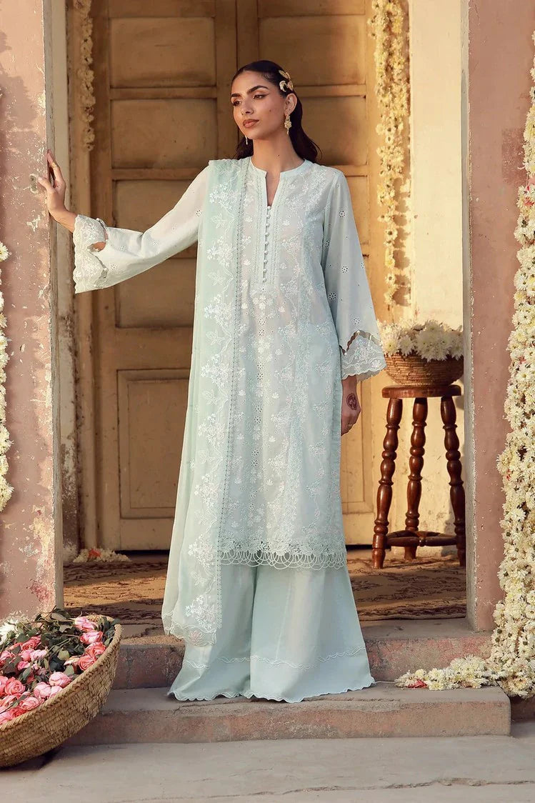 Sahar - Festive Chikankari Edit - CK-26-V2-03-Mist Of Marrakech - Unstitched