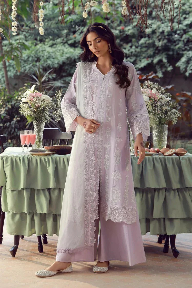 Sahar - Festive Chikankari Edit - CK-26-V2-08-Lilac Twilight - Unstitched