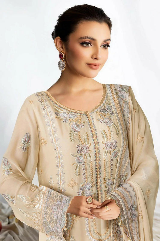 Ramsha - Sangeet Embroidered Chiffon Collection Vol 4 - B-402 - Unstitched