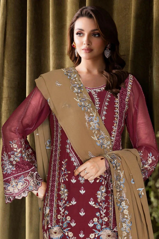 Ramsha - Sangeet Embroidered Chiffon Collection Vol 4 - B-403 - Unstitched