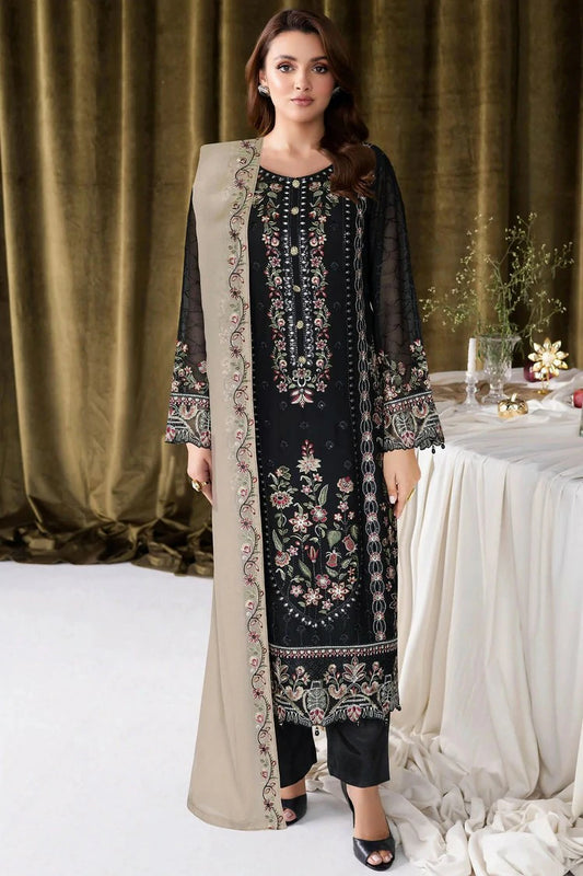 Ramsha - Sangeet Embroidered Chiffon Collection Vol 4 - B-405 - Unstitched