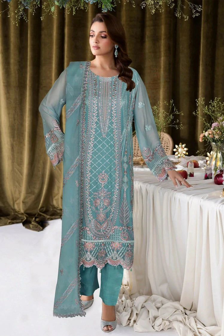 Ramsha - Sangeet Embroidered Chiffon Collection Vol 4 - B-407 - Unstitched