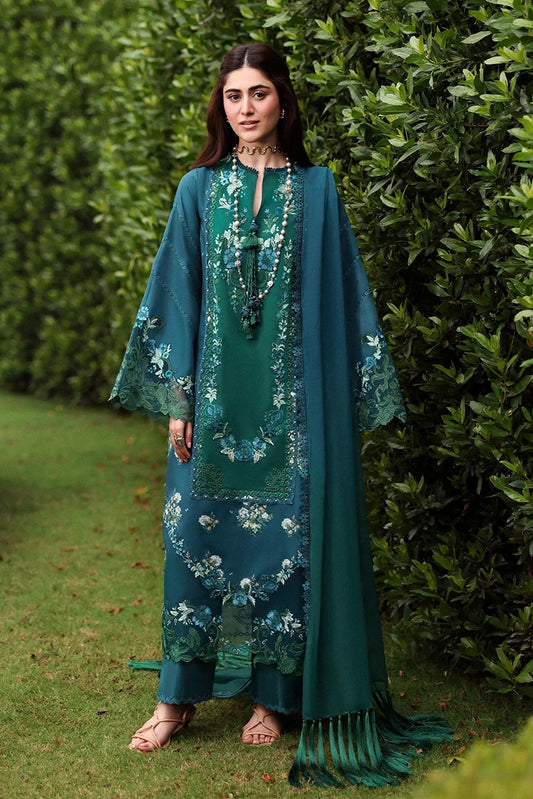 Sardinia - Embroidered Lawn Eid Edit - 08-HILLSIDE TEAL - Unstitched