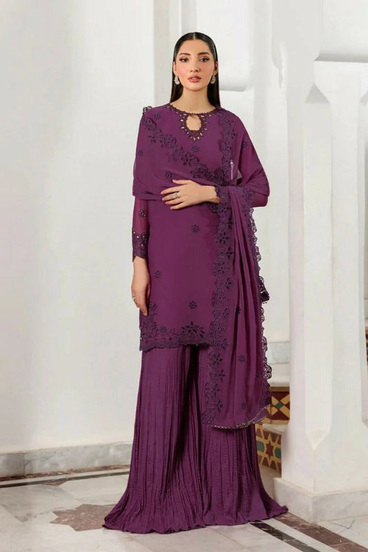 Zarif - Nourah Formal Wear - ZF-ZQH-08 WADHAI - Unstitched