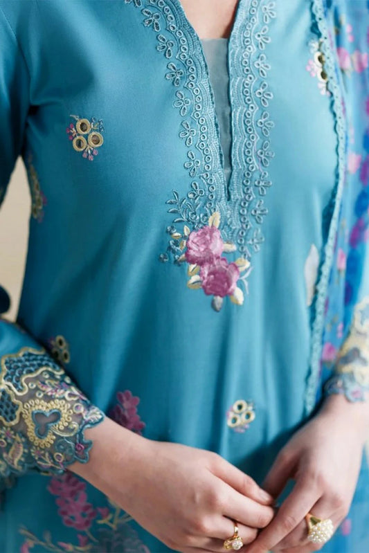 Neeshay - Whispers Of Summer Luxury Lawn - NH-20-SKYLA - Unstitched