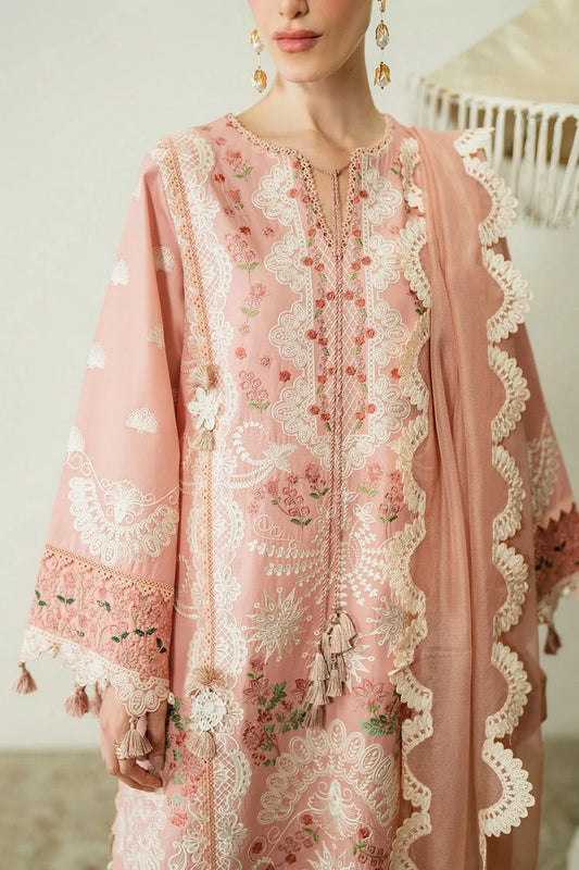 Zariya - Zaira Blooming Flower Lawn Collection - LUNA-ZB6S103 - Unstitched