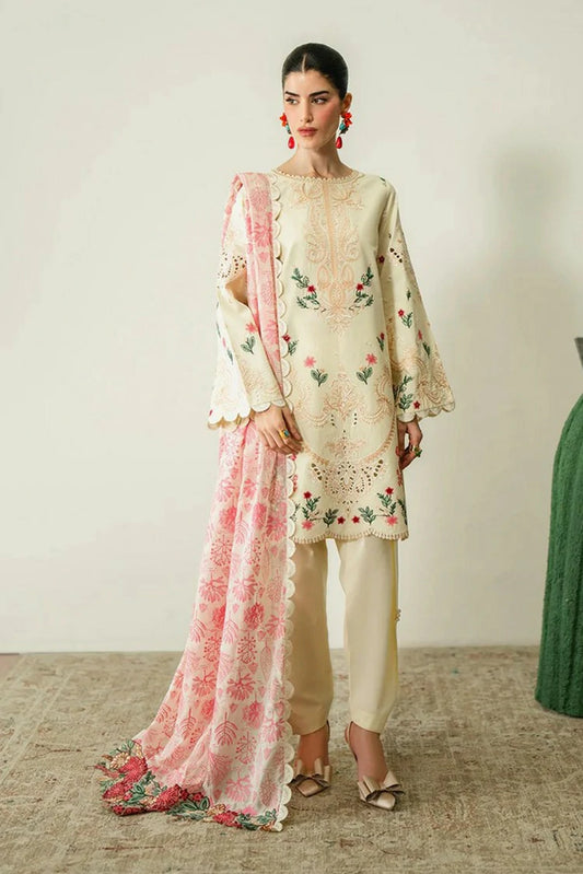 Zariya - Zaira Blooming Flower Lawn Collection - MAIA-ZB6S106 - Unstitched