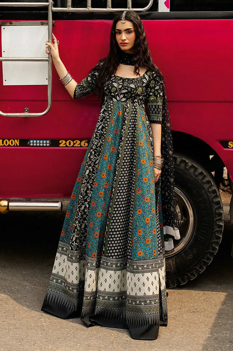 Shagna - Ek Dopahar Traditional Peshwaz Spring Summer - SP-102 (NIGHA) - Unstitched