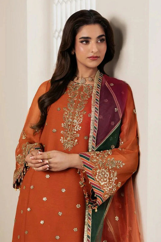 Zarif - Bayaan Chiffon Collection - ZR-BYN-02 SUNOOR - Unstitched