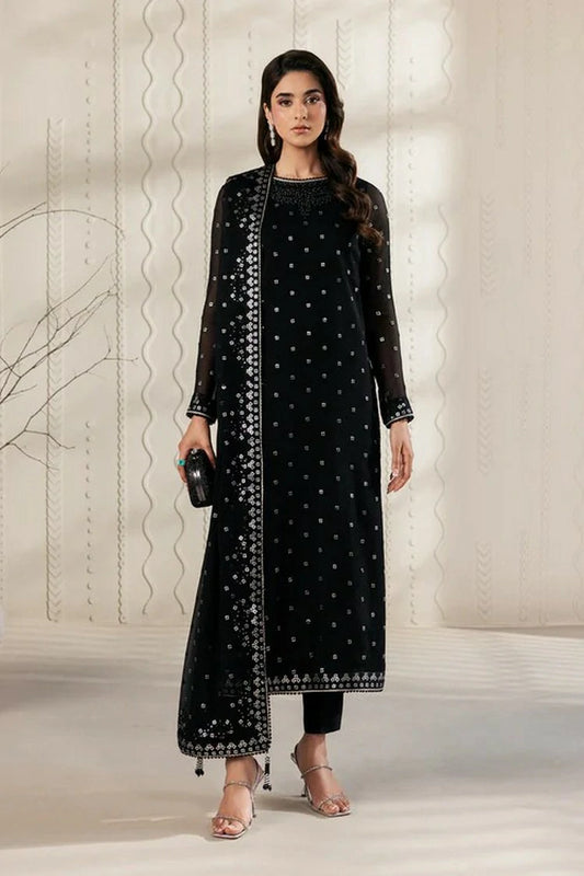 Zarif - Bayaan Chiffon Collection - ZR-BYN-07 SIYARA - Unstitched