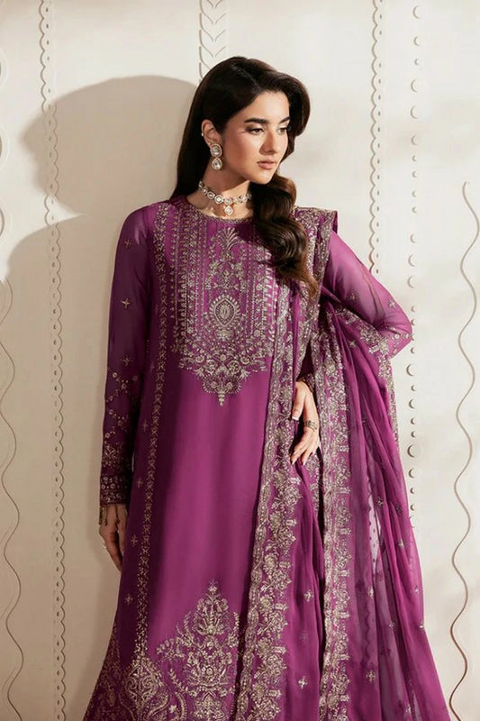 Zarif - Bayaan Chiffon Collection - ZR-BYN-08 SWABI - Unstitched