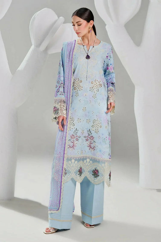 Ramsha - Dhanak Embroidered Lawn Collection Vol 2 - DH-205 - Unstitched