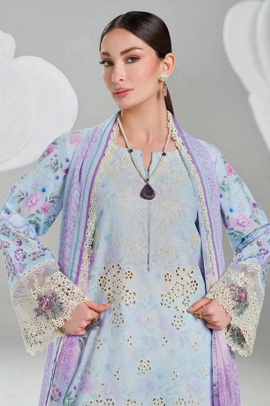 Ramsha - Dhanak Embroidered Lawn Collection Vol 2 - DH-205 - Unstitched