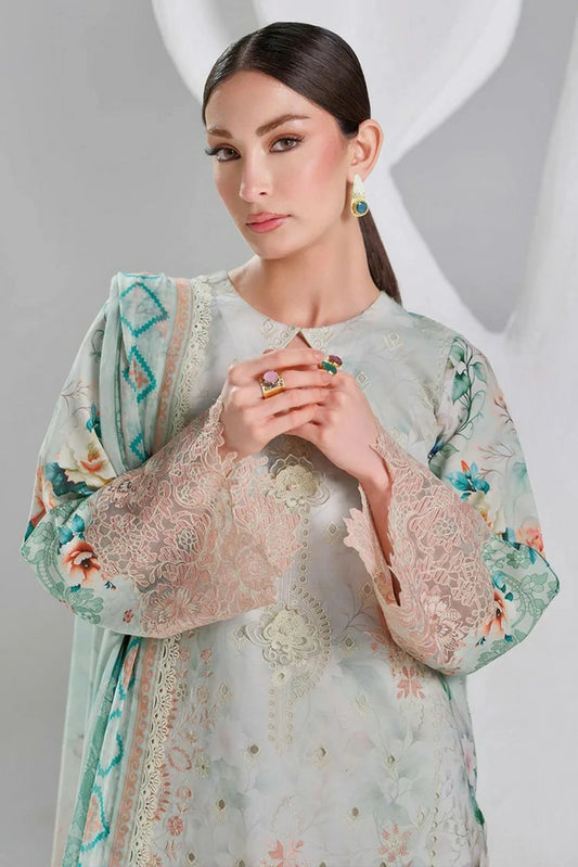 Ramsha - Dhanak Embroidered Lawn Collection Vol 2 - DH-209 - Unstitched