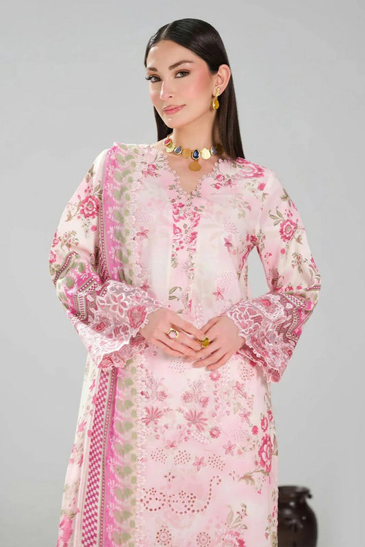 Ramsha - Dhanak Embroidered Lawn Collection Vol 2 - DH-210 - Unstitched