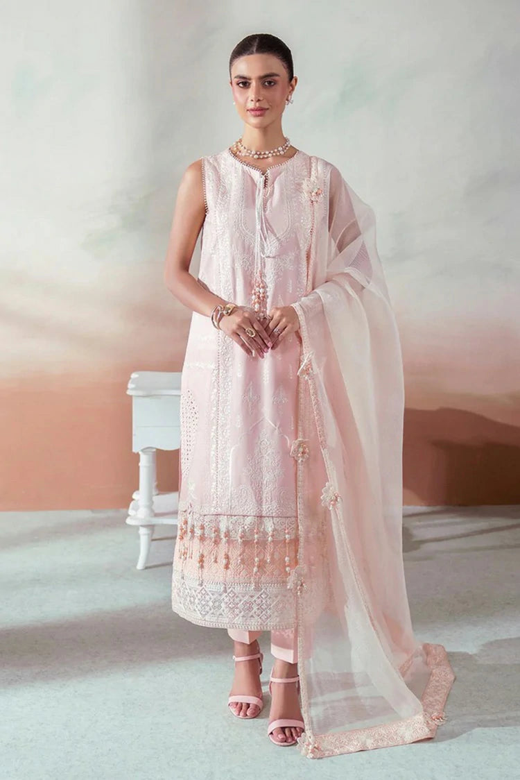 Zariya - The Summer Canvas - TEAL-ZB6S129 - Unstitched
