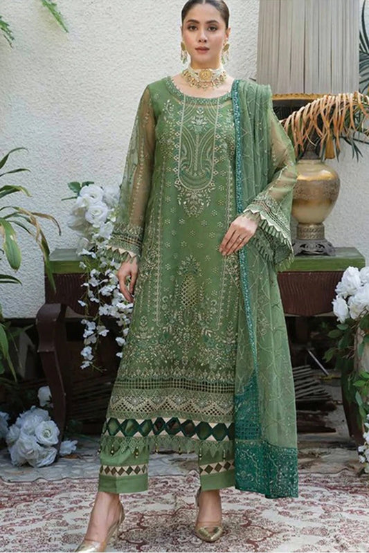 Azu - Navia Embroidered Organza Collection - 02-Color Therapy - Unstitched