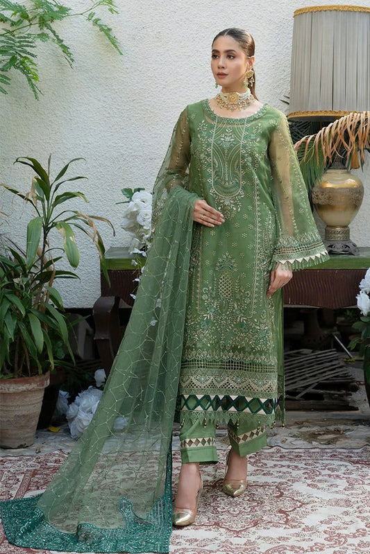 Azu - Navia Embroidered Organza Collection - 02-Color Therapy - Unstitched