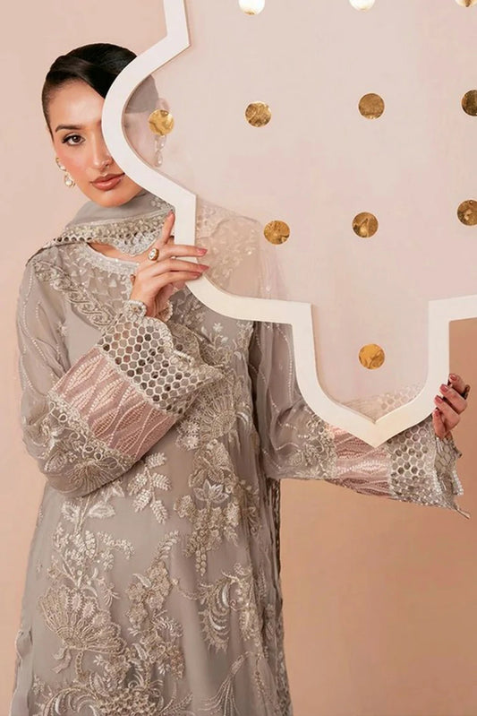 Ramsha - Dastak Luxury Chiffon Collection Vol 3 - Q-304 - Unstitched