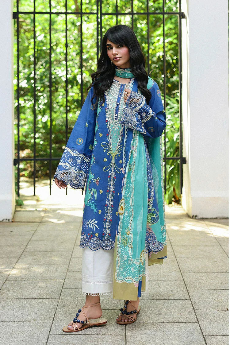 Qalamkar - Qprints Summer Prints Collection - AX-10B Viona - Unstitched