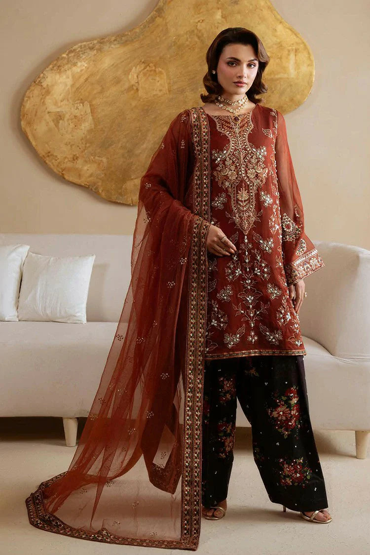 Nureh - Amaya Luxury Embroidered Chiffon Collection Vol 1 - AM-35 - Unstitched