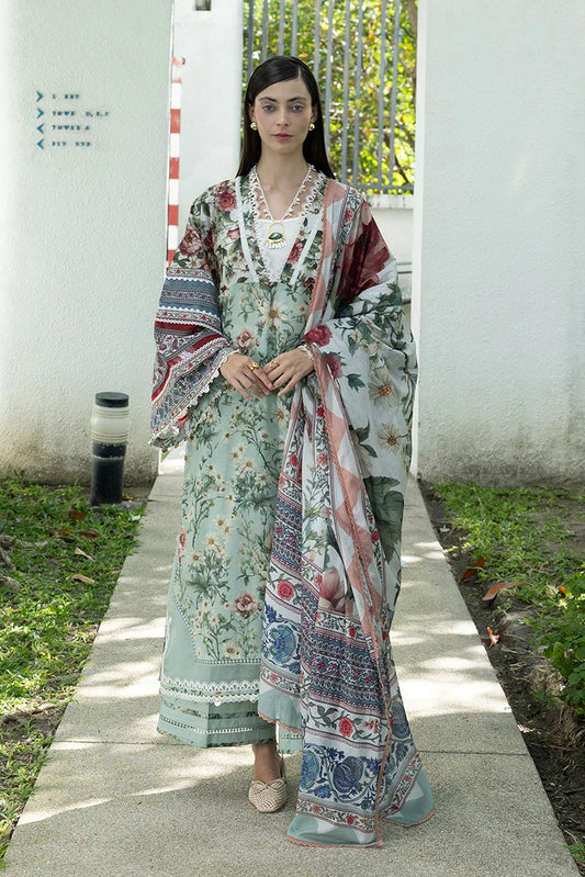 Elaf - Santorini Prints Collection - EPN-6B OpalIne Garden - Unstitched