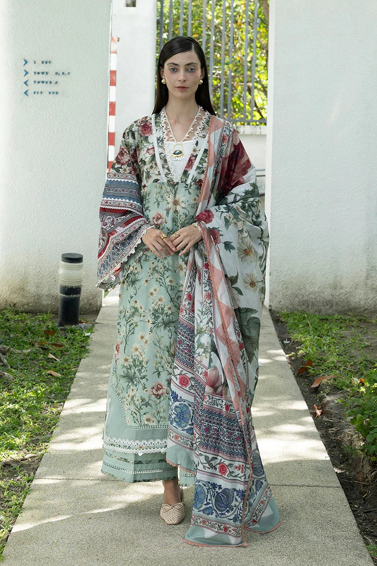 Elaf - Santorini Prints Collection - EPN-6B OpalIne Garden - Unstitched