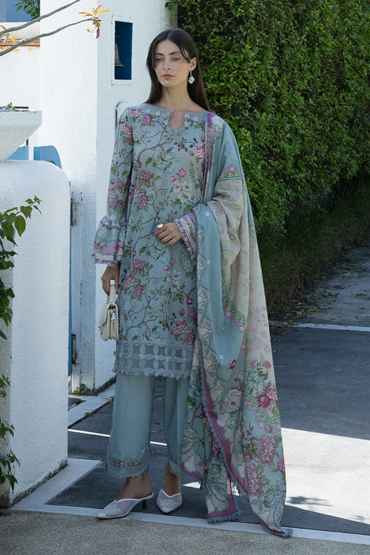 Elaf - Santorini Prints Collection - EPN-8A Eirini Bloom - Unstitched