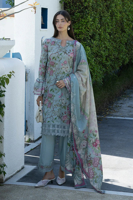 Elaf - Santorini Prints Collection - EPN-8A Eirini Bloom - Unstitched