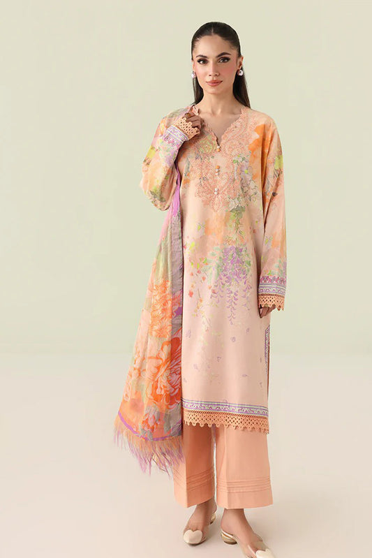 Roheenaz - Rosette Lawn Collection - 2B-Sunlit Fern - Unstitched