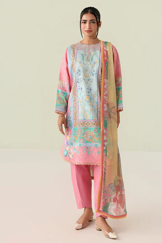 Roheenaz - Rosette Lawn Collection - 4A-Golden Hour - Unstitched