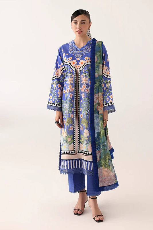Roheenaz - Rosette Lawn Collection - 6A-Breeze Of Dawn - Unstitched