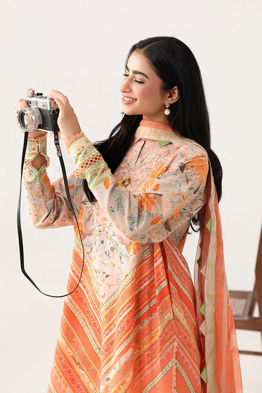 Roheenaz - Rosette Lawn Collection - 7A-Whispering Wind - Unstitched