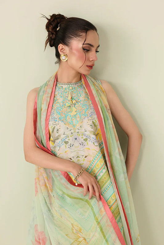 Roheenaz - Rosette Lawn Collection - 7B-Bloomed Muse - Unstitched