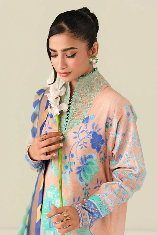 Roheenaz - Rosette Lawn Collection - 8B-Weave Of Light - Unstitched