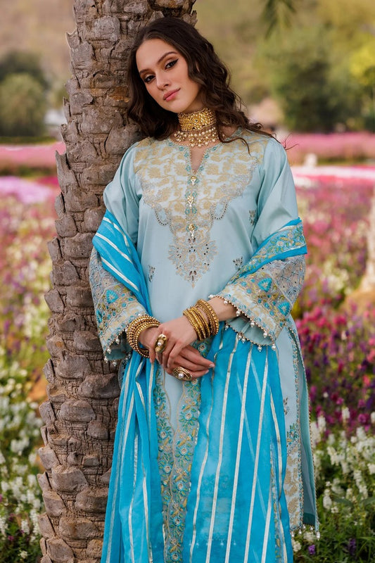 Charizma - Zauq Festive Lawn Jacquard Collection Vol 1 - CZ5-02 - Unstitched