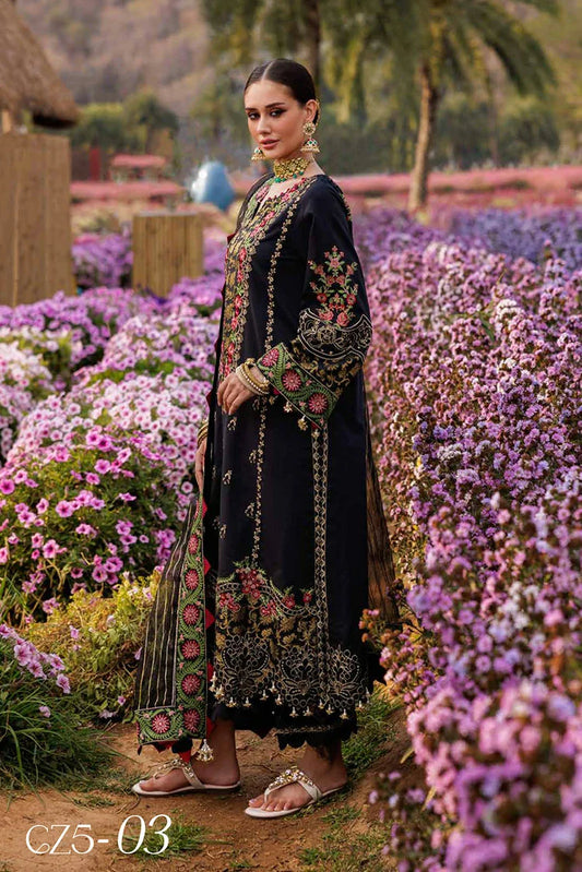 Charizma - Zauq Festive Lawn Jacquard Collection Vol 1 - CZ5-03 - Unstitched