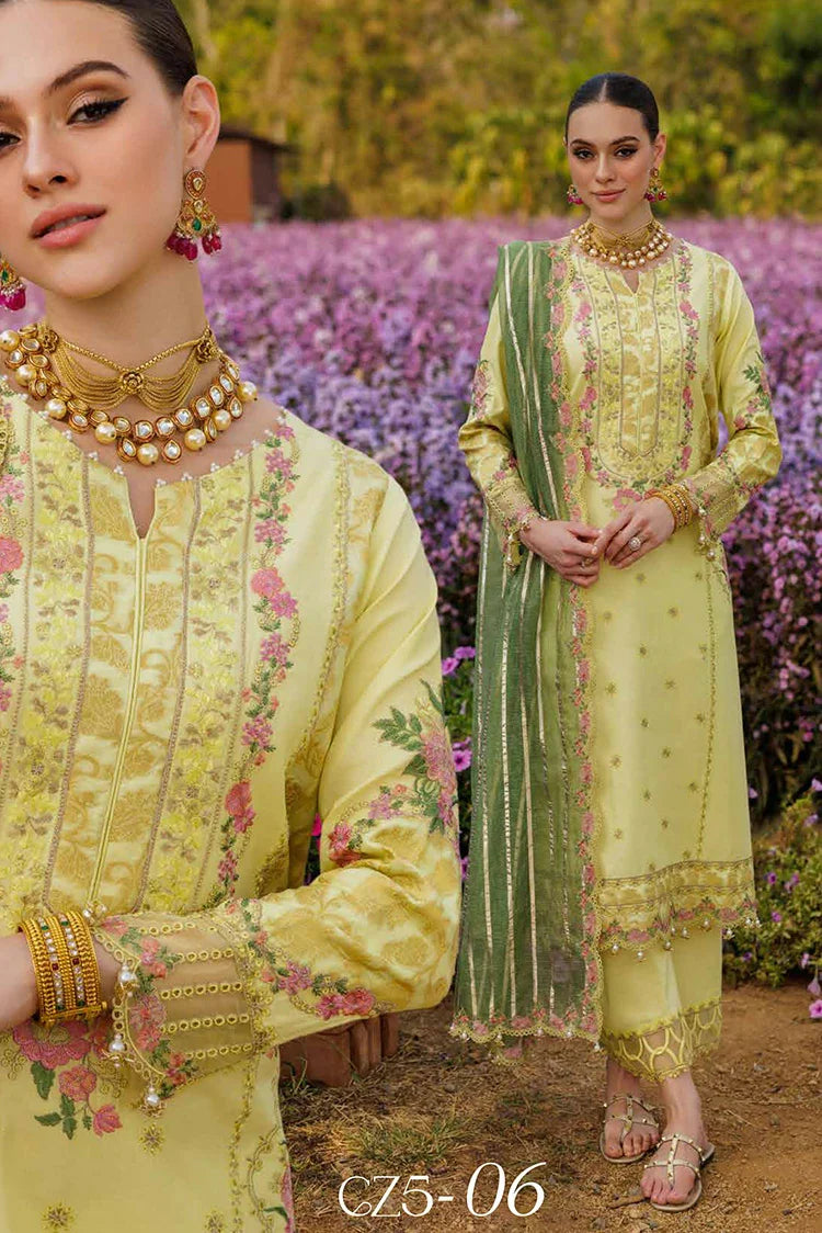 Charizma - Zauq Festive Lawn Jacquard Collection Vol 1 - CZ5-06 - Unstitched