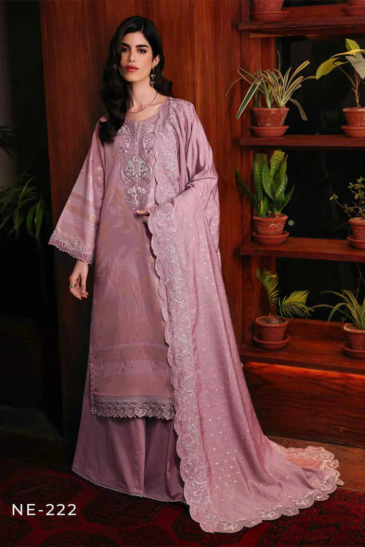 Nureh - Maya Embroidered Lawn Jacquard Collection Vol 1 - NE-222 - Unstitched