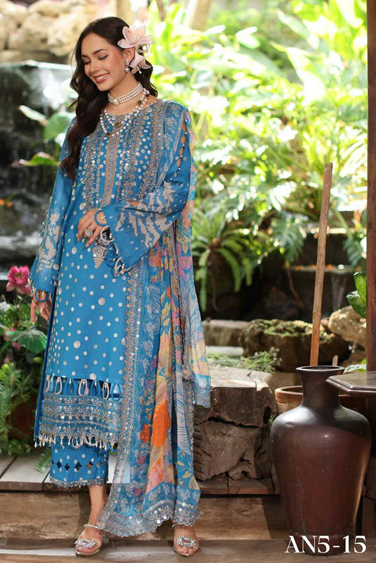 Charizma - Aniiq Embroidered Printed Lawn Collection Vol 2 - AN5-15 - Unstitched