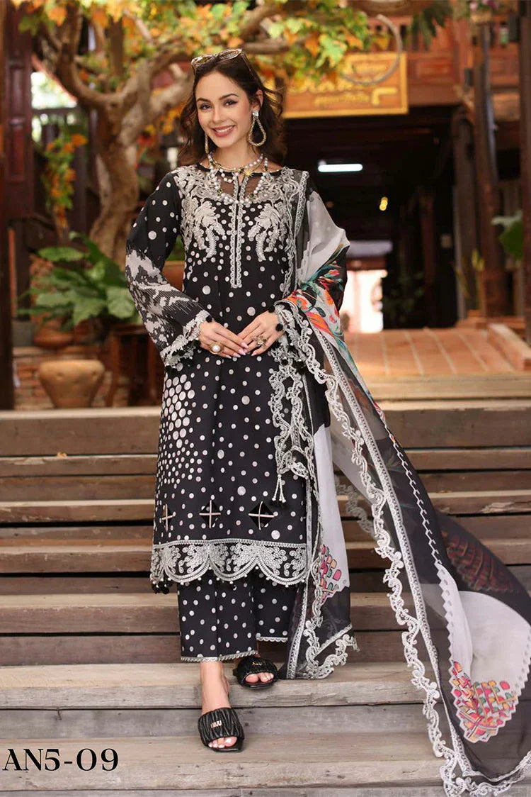 Charizma - Aniiq Embroidered Printed Lawn Collection Vol 2 - AN5-09 - Unstitched