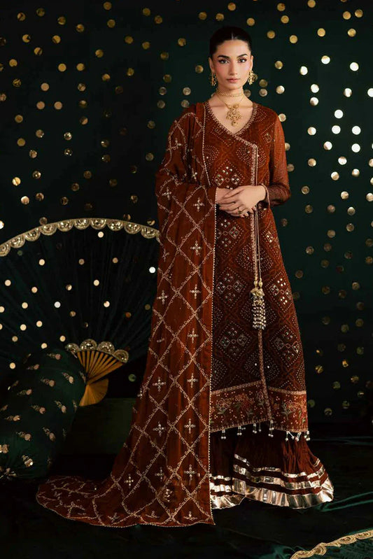 Nureh - Mukeshkari Embroidered Mukesh Chiffon Collection Vol 1 - MK-19 - Unstitched