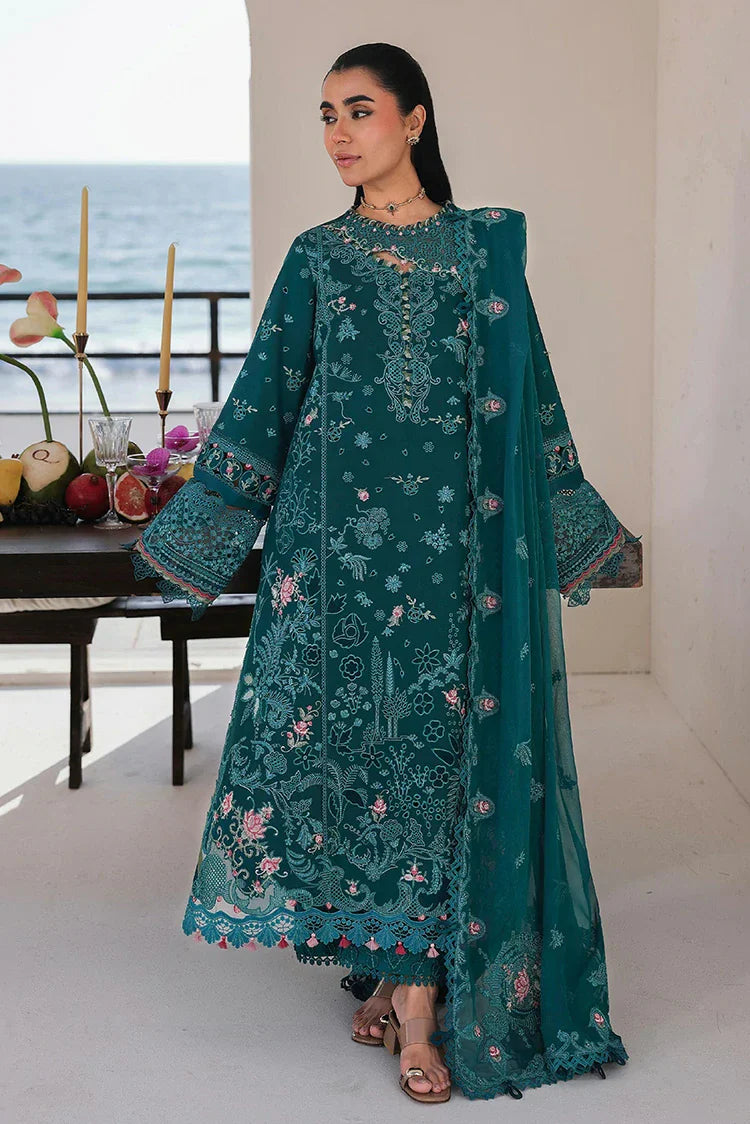 Qalamkar - Sahil Luxury Lawn Collection - SA-04 Elif - Unstitched