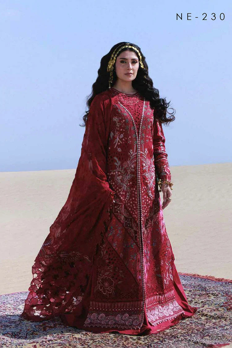 Nureh - Aman Luxury Lawn Collection - NE-230 - Unstitched
