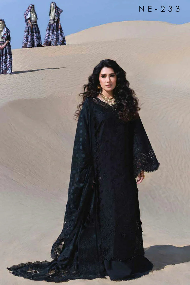 Nureh - Aman Luxury Lawn Collection - NE-233 - Unstitched