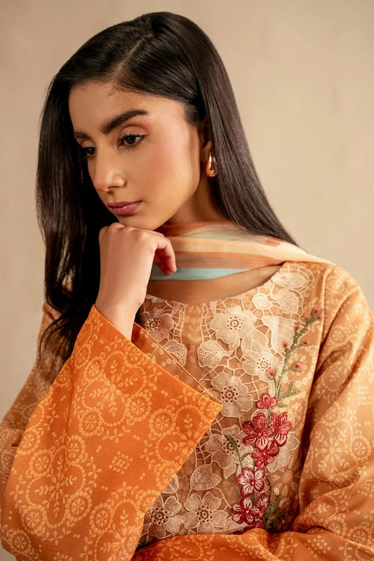 Asifa & Nabeel - Meraki Spring Summer - Peach Sorbet MSSL-02 - Unstitched