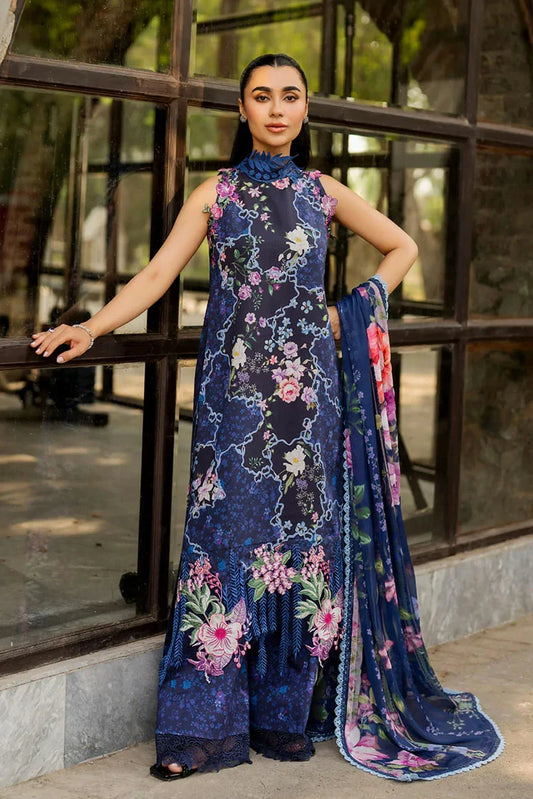 Asifa & Nabeel - Meraki Spring Summer - Indigo Craft MSSL-04 - Unstitched