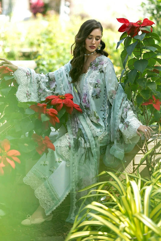 Elaf - Signature Florals Whispers Collection - ESA-4B MINT MEADOW - Unstitched